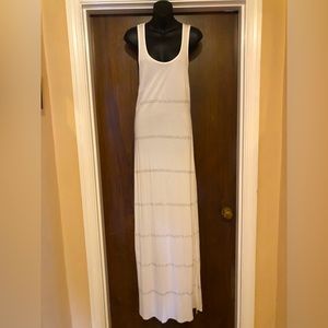 Inc Beach White Maxi Dress - size L - 63 inches in length